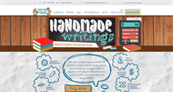 Desktop Screenshot of handmadewritings.com