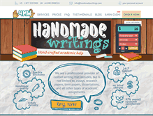 Tablet Screenshot of handmadewritings.com